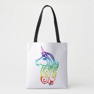 lustige niedliche, farbenfrohe Einhorn Tasche
