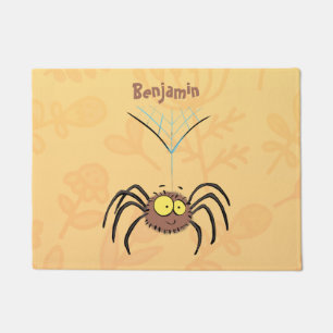 Lustige niedliche flauschige Spinne Cartoon Fußmatte