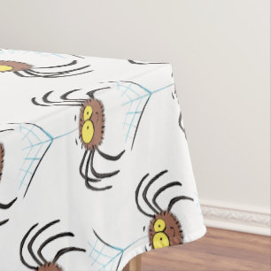 Lustige niedliche flauschige Spinne Cartoon Tischdecke