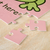 Lustige niedliche Frosch-Cartoonkinder Puzzle (Seite)