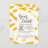 Lustige niedliche Hand gezeichnete Einladung (Vorne/Hinten)