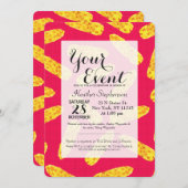 Lustige niedliche Hand gezeichnete Maiskörner auf Einladung (Vorne/Hinten)