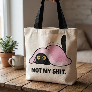 Lustige niedliche humorvolle Katzen-Tier-Zitate  Tasche