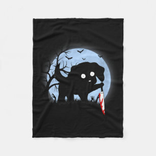 Lustige niedliche Kawaii gruselige Halloween schwa Fleecedecke