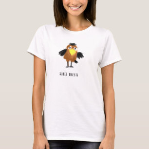 Lustige niedliche Krähe Cartoon  T-Shirt