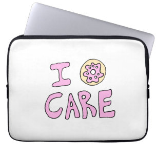 Lustige niedliche Krapfen-Laptop-Hülse Laptopschutzhülle