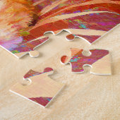 Lustige niedliche orange Tabby-Katze Puzzle (Seite)