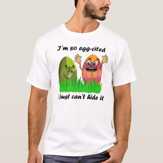 Lustige niedliche Osterei-KinderCartoon-Ei-Jagd T-Shirt (Vorderseite)