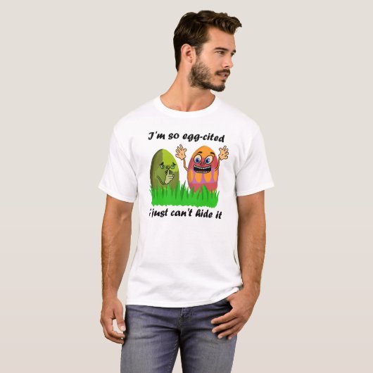Lustige niedliche Osterei-KinderCartoon-Ei-Jagd T-Shirt (Vorne ganz)