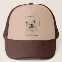 lustige niedliche Realist-Hundekunst Akitas