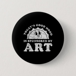 Lustige Niedliche Retro Vintage Kunst Oder Kunstle Button