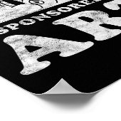 Lustige niedliche Retro-Vintage-Kunst oder Kunstle Poster (Ecke)