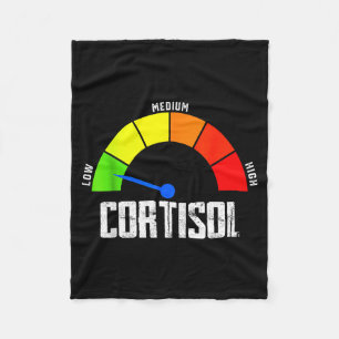 Lustige niedrige Cortisolwerte v Meme Fleecedecke