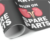 Lustige Nieren-Spender - ich laufe auf Geschenkpapier (Rolleneckpunkt)