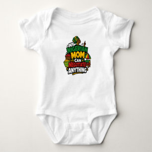 Lustige Nigerianische Mutter Verhandelt Alles Afri Baby Strampler