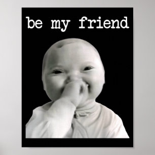 Lustige Nische Baby Gen Z Meme Ai Viral Kichernd A Poster