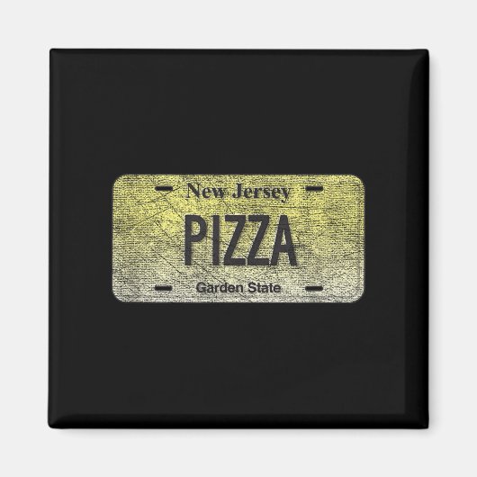 Lustige Nj-Staat-Kennzeichen Zza Magnet (Vorne)