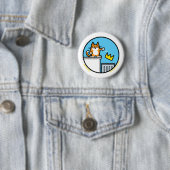 Lustige No Kings Cat Cartoon Buttons (Beispiel)