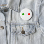 Lustige noch italienische Shamrocks St Patricks Da Button (Beispiel)
