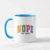 Lustige nope Wortkunst Sarkasmus Tasse (Links)