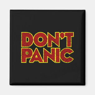 Lustige nostalgische T-Shirts Keine Panik - Damen  Magnet