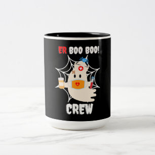 Lustige Notaufnahme Boo Boo Crew Krankenschwester  Zweifarbige Tasse