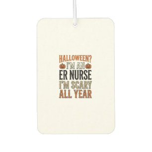 Lustige Notaufnahme-Krankenschwester Halloween Gru Autolufterfrischer