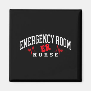 Lustige Notaufnahme Notfallstation Krankenschweste Magnet