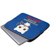 lustige Notebook-Hülle "NIEDLICH CAT" Laptopschutzhülle (Vorne Knopf)