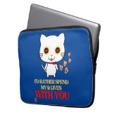 lustige Notebook-Hülle "NIEDLICH CAT" Laptopschutzhülle (Vorderseite Links)