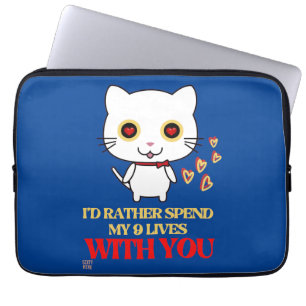 lustige Notebook-Hülle "NIEDLICH CAT" Laptopschutzhülle