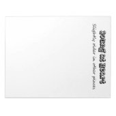 Lustige Notizblöcke, Geschenke für Späße im Alter Notizblock (Vorderseite)