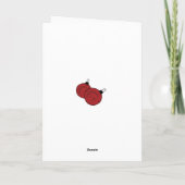 Lustige nüchterne Schwangerschaft Weihnachtskarte Feiertagskarte (Rückseite)