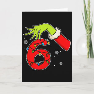 Lustige Nummer 6 Weihnachten 67 Sechs Sieben Meme Karte