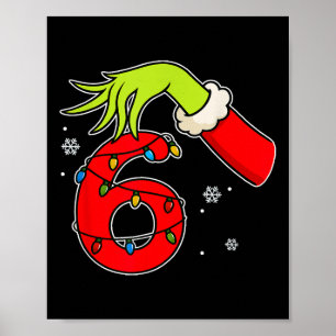 Lustige Nummer 6 Weihnachten 67 Sechs Sieben Meme  Poster