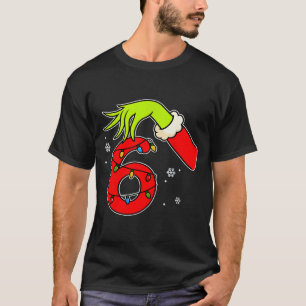 Lustige Nummer 6 Weihnachten 67 Sechs Sieben Meme  T-Shirt