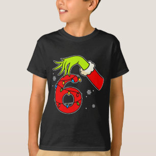 Lustige Nummer 6 Weihnachten 67 Sechs Sieben Meme T-Shirt