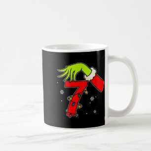 Lustige Nummer 7 Weihnachten 67 Sechs Sieben Meme Kaffeetasse