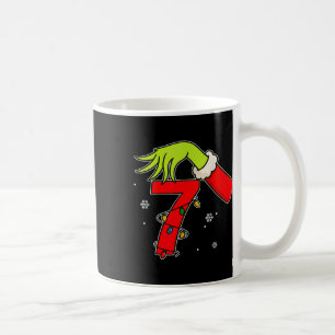 Lustige Nummer 7 Weihnachten 67 Sechs Sieben Meme Kaffeetasse