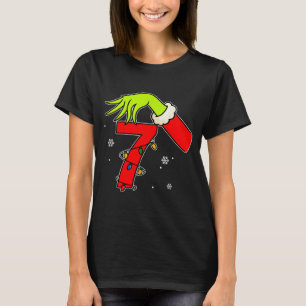 Lustige Nummer 7 Weihnachten 67 Sechs Sieben Meme  T-Shirt