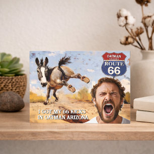 Lustige Oatman Arizona Route 66 Dein Fotogeschenk Postkarte