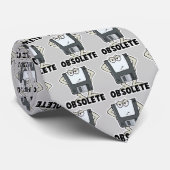 lustige, obsolete Diskette Krawatte (Gerollt)
