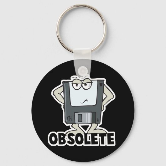 lustige, obsolete Diskette Schlüsselanhänger (Vorderseite)
