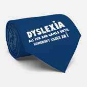 Lustige, offensive Dyslexie Krawatte (Gerollt)