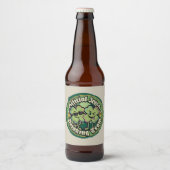 Lustige offizielle irische Trinkteam-Bieretikette Bierflaschenetikett (Vorderseite)