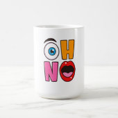 Lustige „Oh Nein“-Cartoon Kaffeetasse (Mittel)
