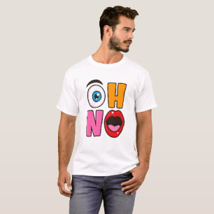 Lustige „Oh Nein“-Cartoon T-Shirt