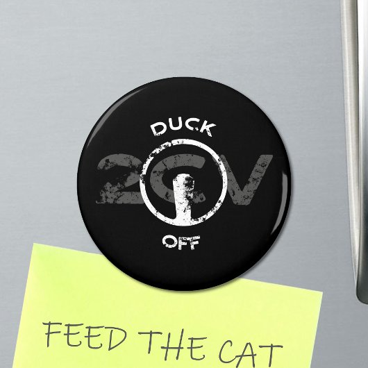 Lustige Oldtimer 2cv Duck Off-Anweisung Magnet