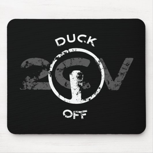 Lustige Oldtimer 2cv Duck Off-Anweisung Mousepad (Vorne)