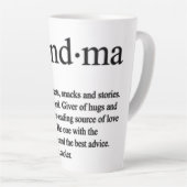 Lustige Oma-Definition Milchtasse (Rechte Ecke)
